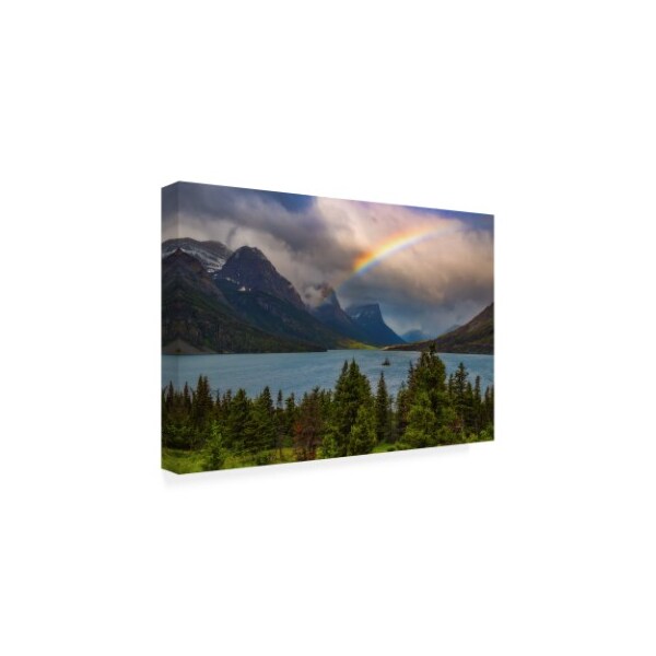 Darren White Photography 'Glacier Rainbow' Canvas Art,16x24